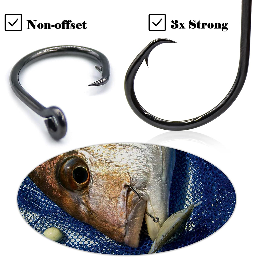 Circle Hooks 3X Strong Saltwat - Fishing Hook Assortment recension och pris