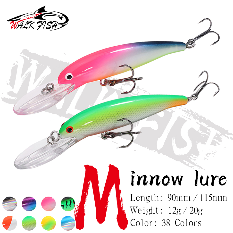 WALK FISH 12g 20g Floating Big - Fishing Hook Size recension och pris