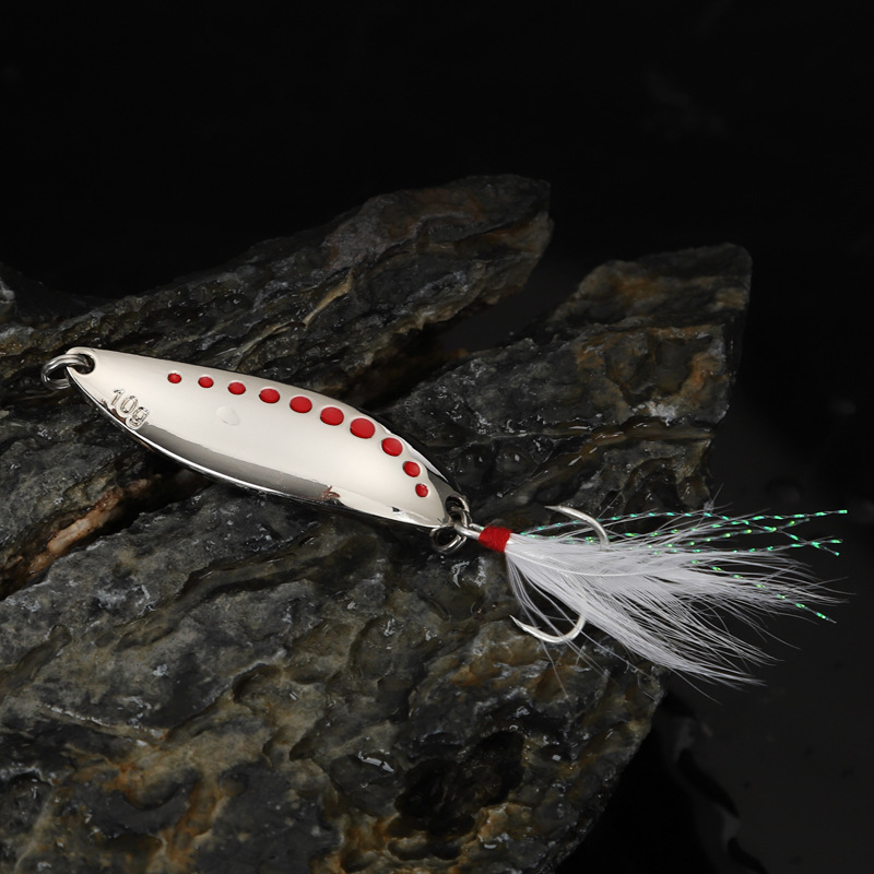 1pcs 5g-20gMetal Spinner Spoon - Fishing Hook Treble recension och pris