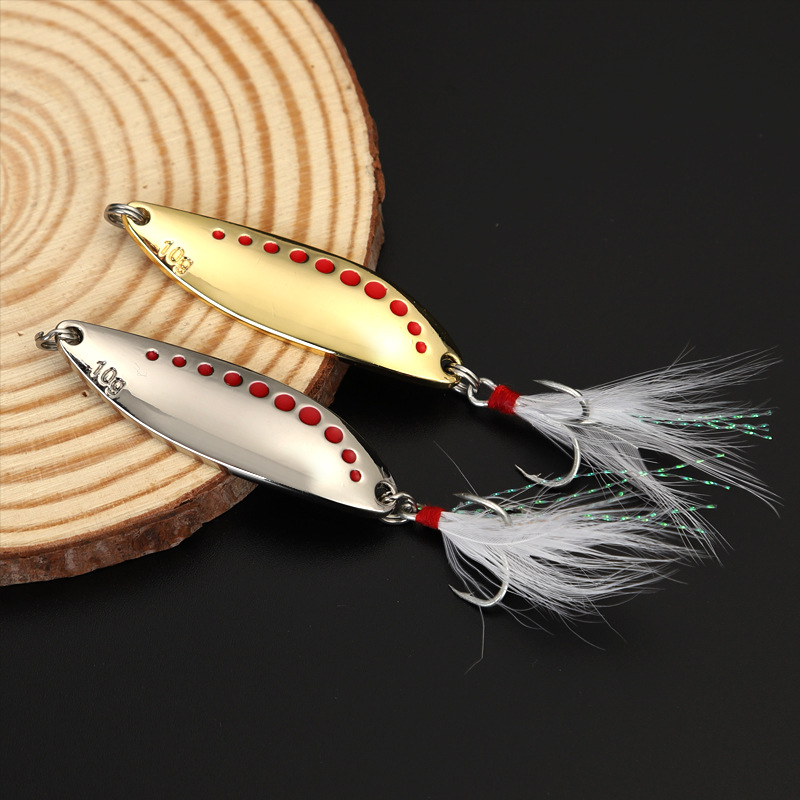 1pcs 5g-20gMetal Spinner Spoon - Fishing Hook Treble recension och pris