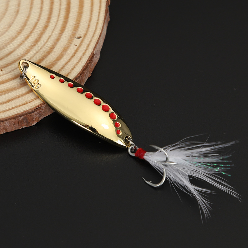 1pcs 5g-20gMetal Spinner Spoon - Fishing Hook Treble recension och pris