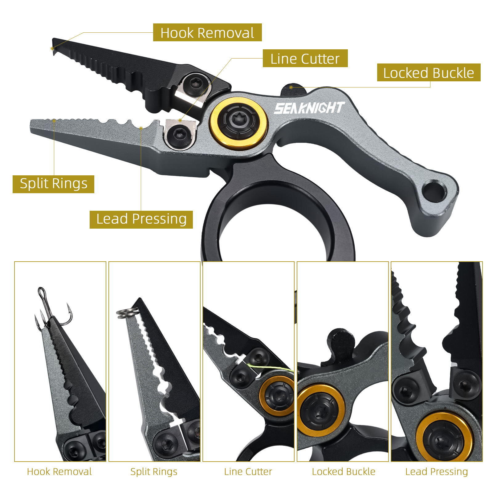 SeaKnight Brand Fishing Pliers - Fishing Hook Remover recension och pris