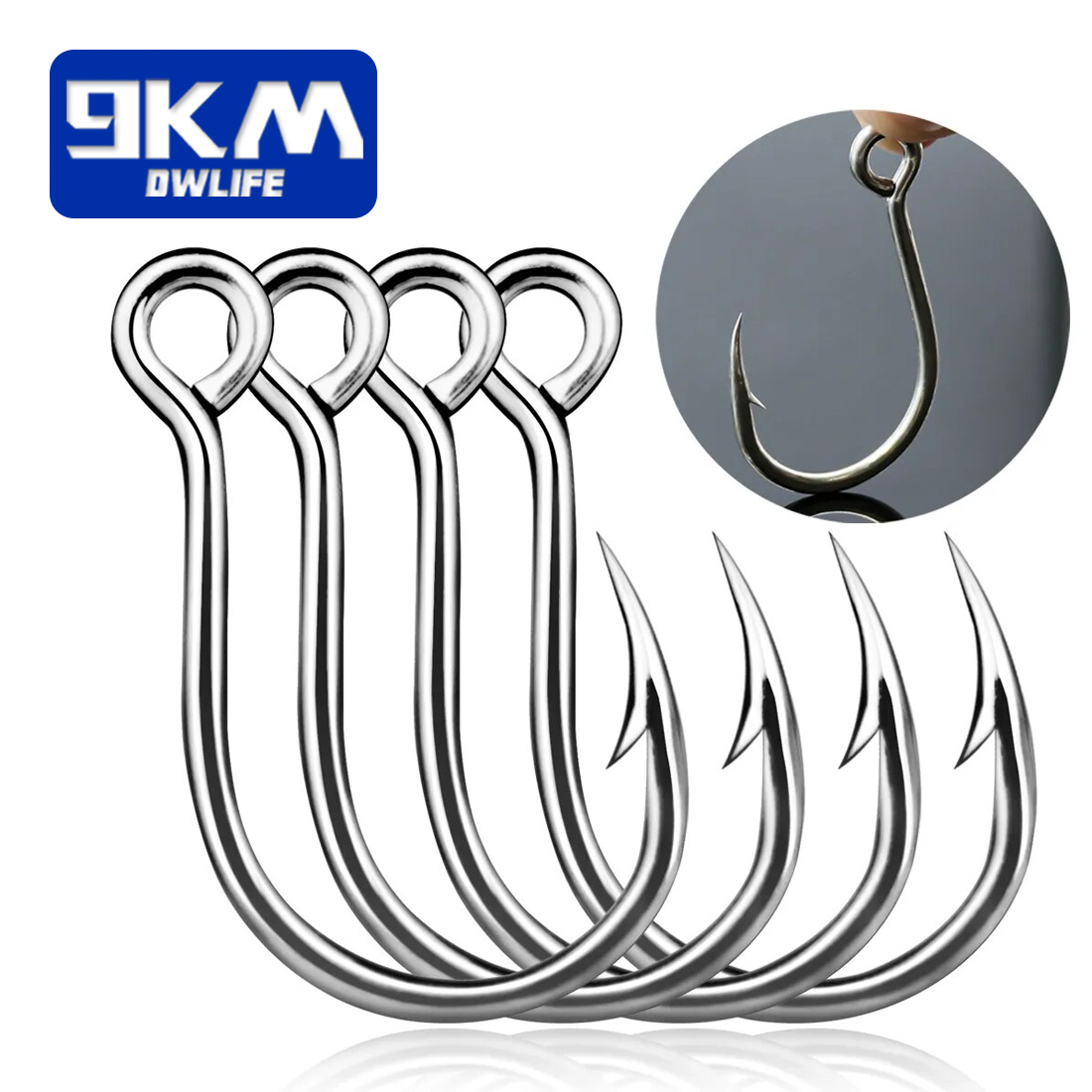 9KM Fishing Hooks 25Pcs Jig Ho - Fishing Hook Offset recension och pris