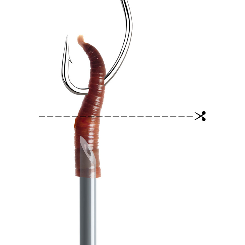 WEIHE 5pcs Earthworm Air Needl - Fishing Hook Sharpener recension och pris