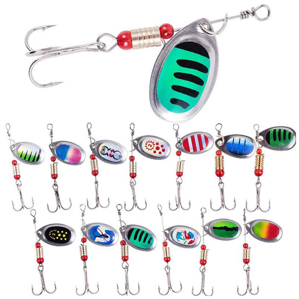 30pcs Metal Spoon Spinner Fish - Fishing Hook Treble recension och pris